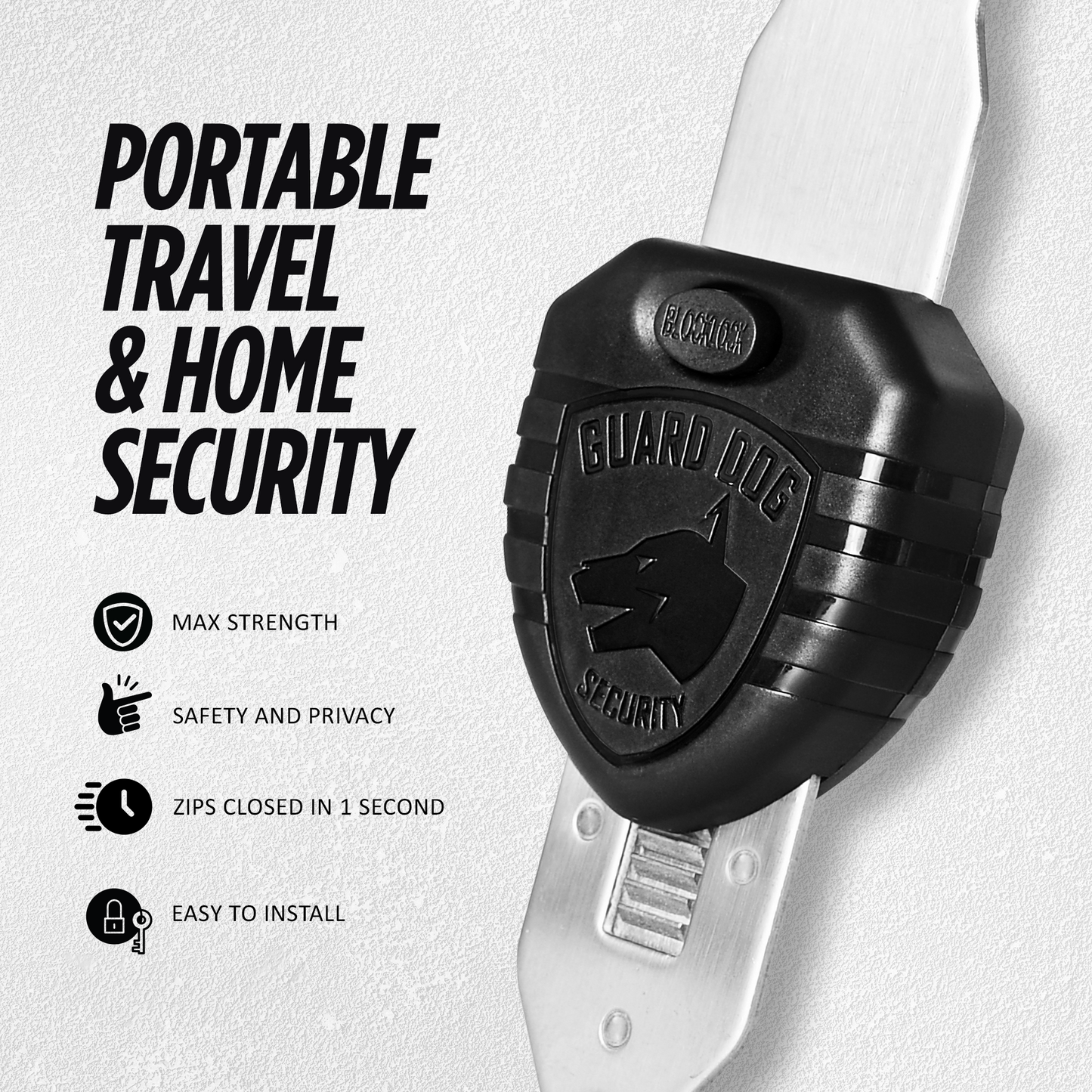 Blocklock - Portable Door Lock for Travel & Home