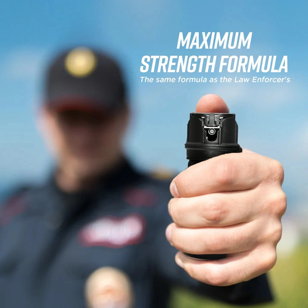Pepper Spray with Stream Pattern | 2 oz w/ Belt Clip