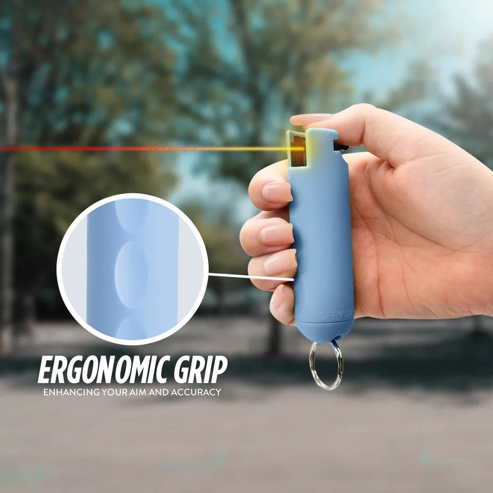 Pepper Spray with Finger Grip | Instant Snap Off w/ Keychain