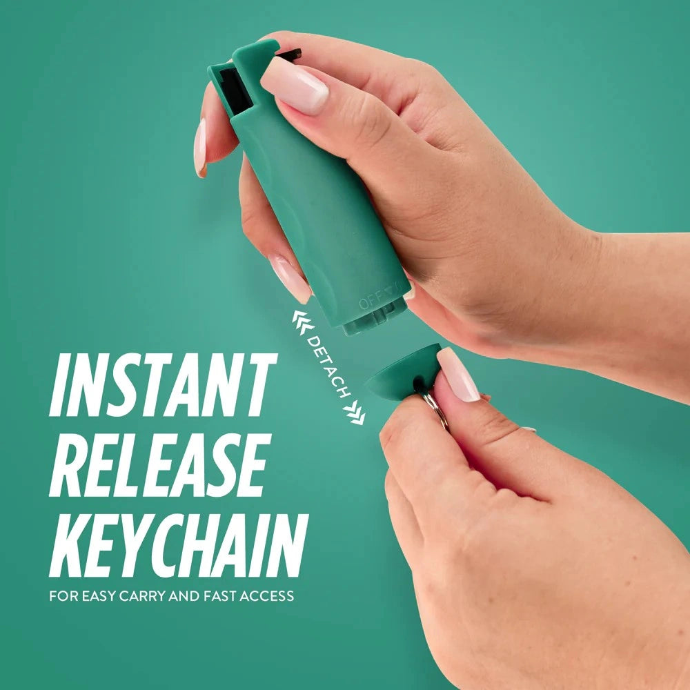 Pepper Spray with Finger Grip | Instant Snap Off w/ Keychain