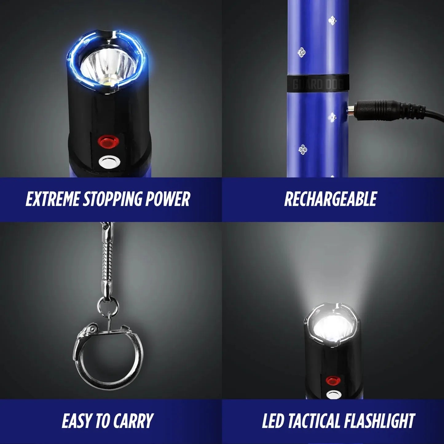 Lipstick Stun Gun Electra with Flashlight | 110 Lumen w/ Keychain