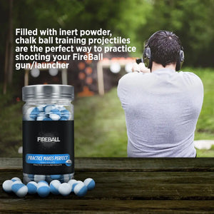 
                  
                    Chalk balls for training and Self Defense | .50 Caliber Inert rounds
                  
                