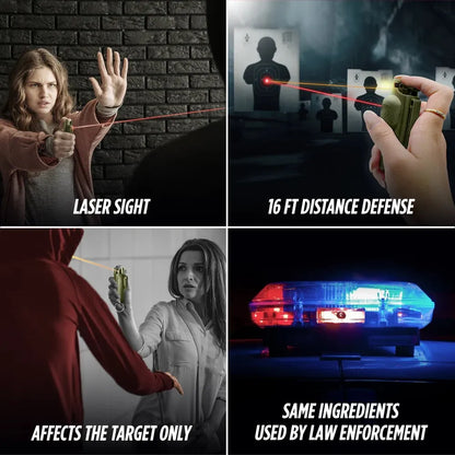 Pepper Gel Accufire with laser sight | Instant snap off w/ keychain