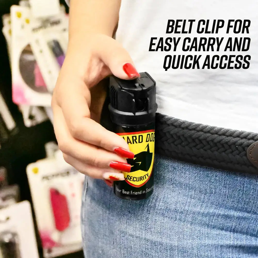 Pepper Spray with Stream Pattern | 2 oz w/ Belt Clip