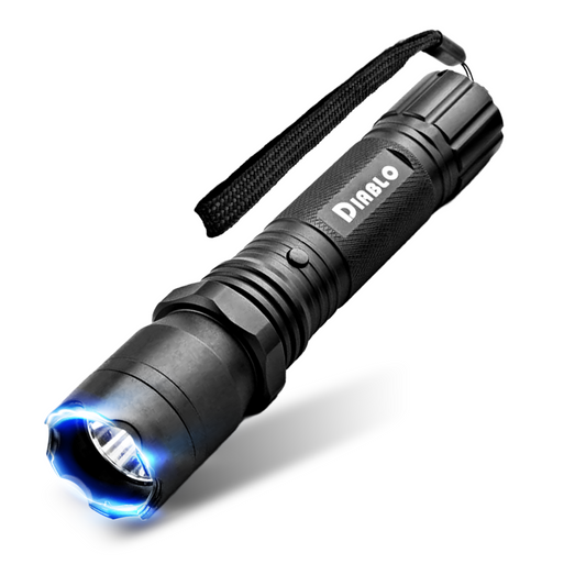 Stun Gun Diablo with Flashlight | 160 Lumen and 3-Function Light