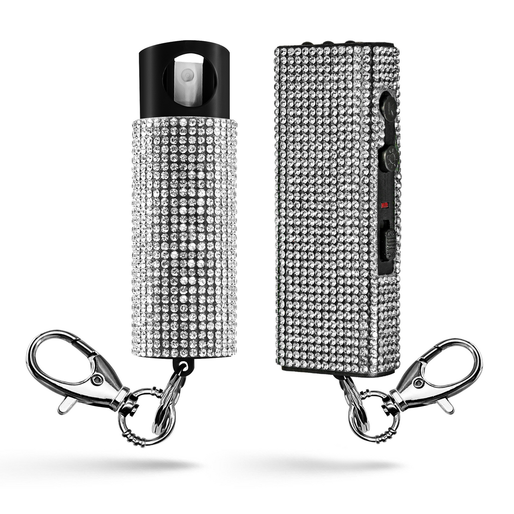 Pepper Spray and Stun Gun Bling it On Combo