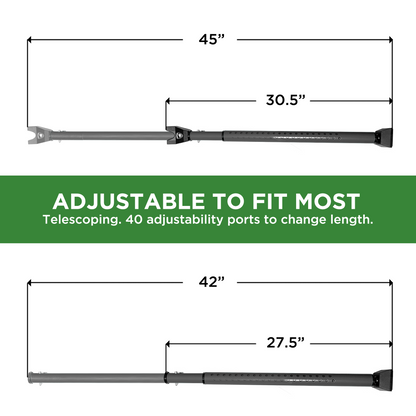 Door Security Bar | Front and Patio Door Jammer 2 Pack