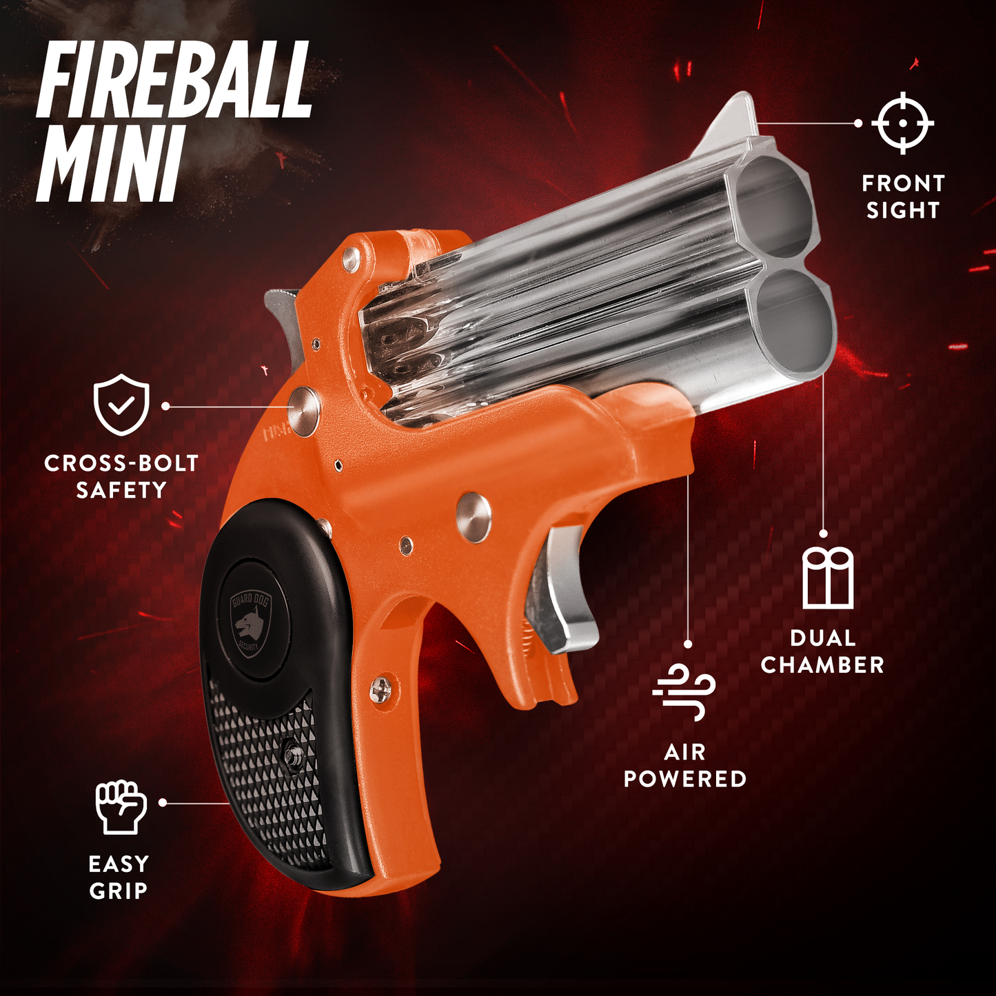 FireBall Mini, .50 Caliber CO₂ Compact Pepper Launcher