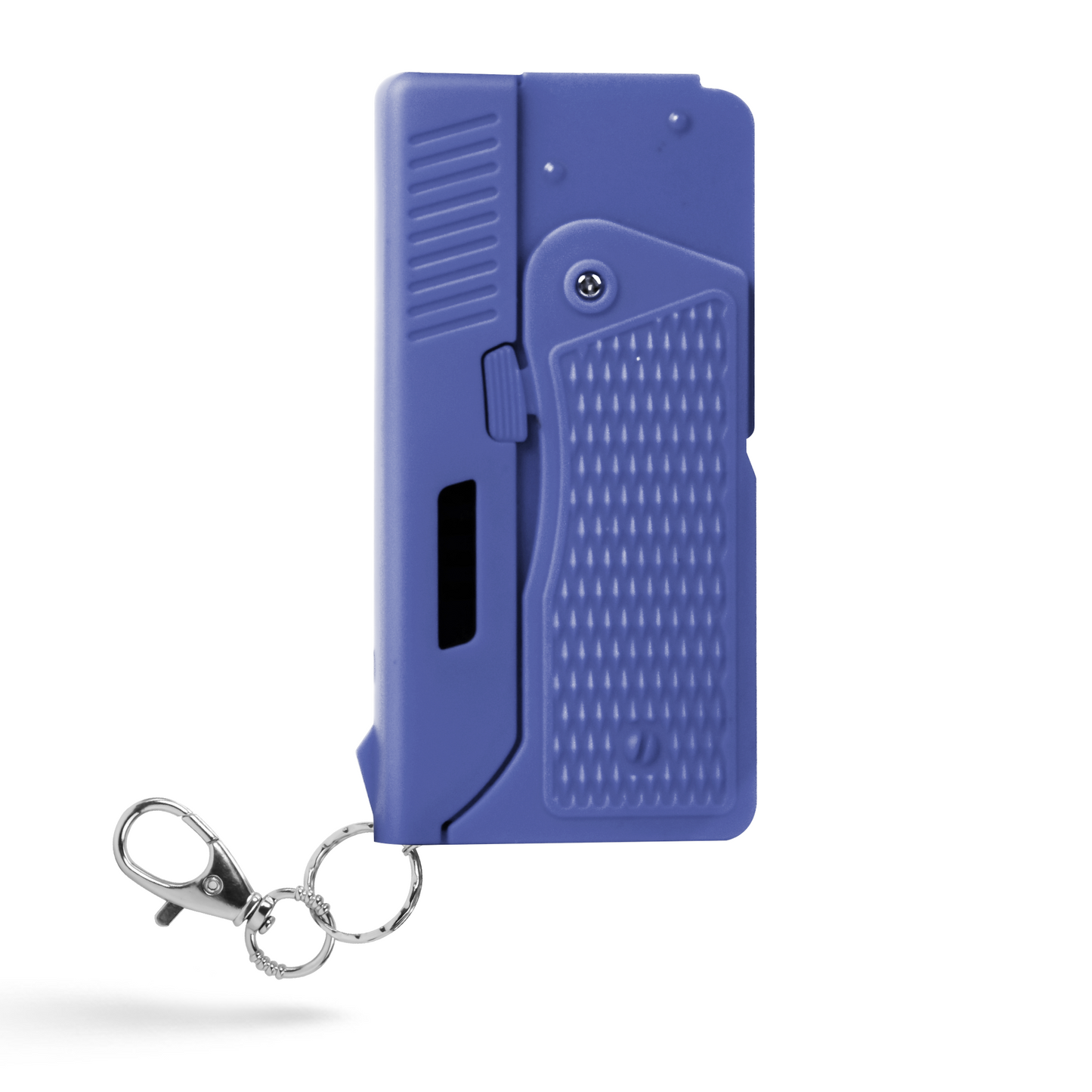 Shot In The Dark, Pistol-Style Stun Gun, Folds Compact and Closed, LED Flashlight