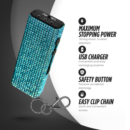 Pepper Spray and Stun Gun Bling it On Combo