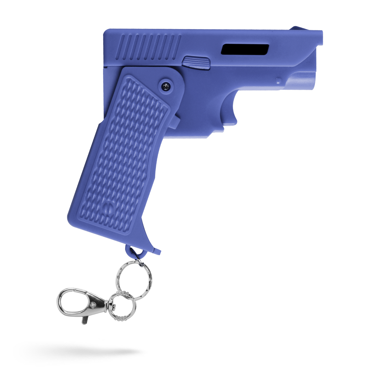 Shot In The Dark, Pistol-Style Stun Gun, Folds Compact and Closed, LED Flashlight