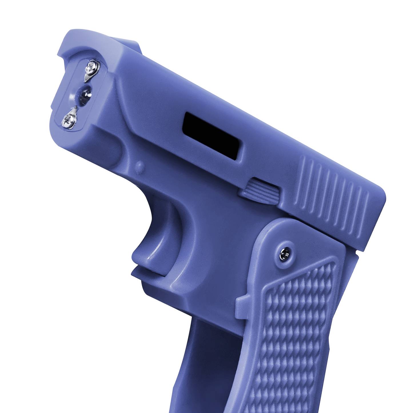 Shot In The Dark, Pistol-Style Stun Gun, Folds Compact and Closed, LED Flashlight