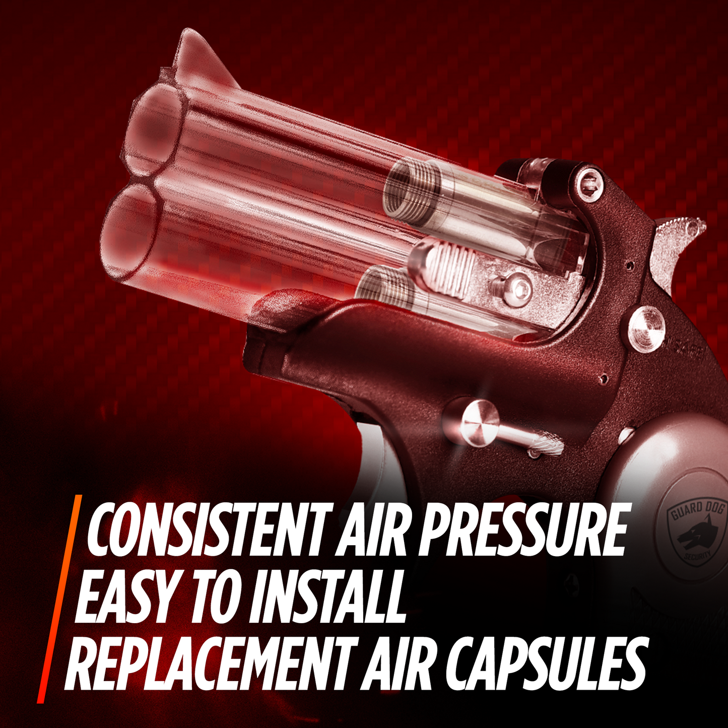 Fireball Mini Replacement Air Capsule 4-Pack – Precision Air Chamber with Foam Retainer Discs