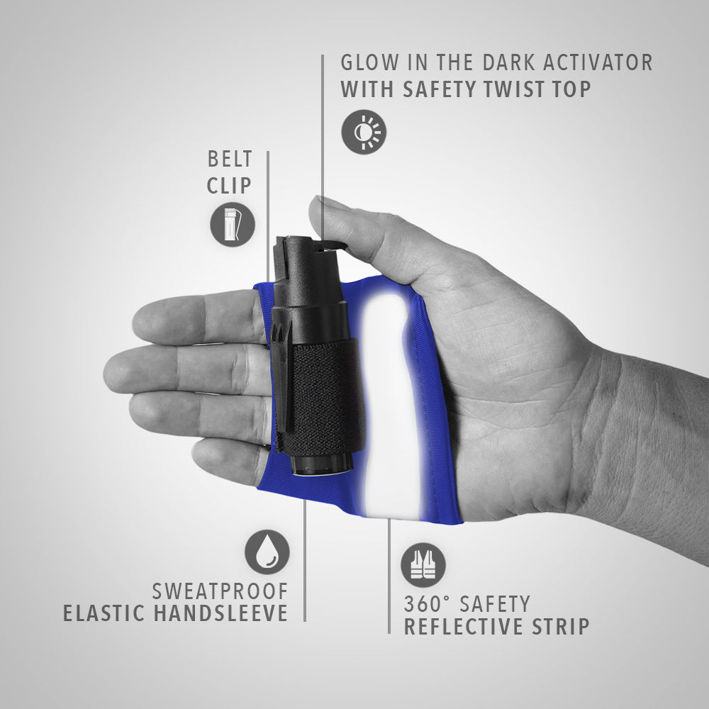 Instafire Reflect Pepper Spray with Reflective Hand Sleeve