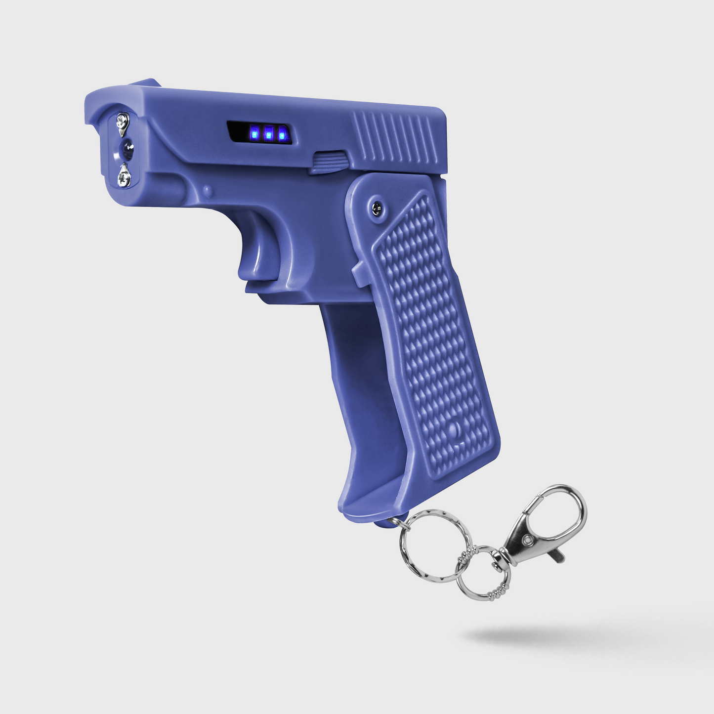 Shot In The Dark, Pistol-Style Stun Gun, Folds Compact and Closed, LED Flashlight
