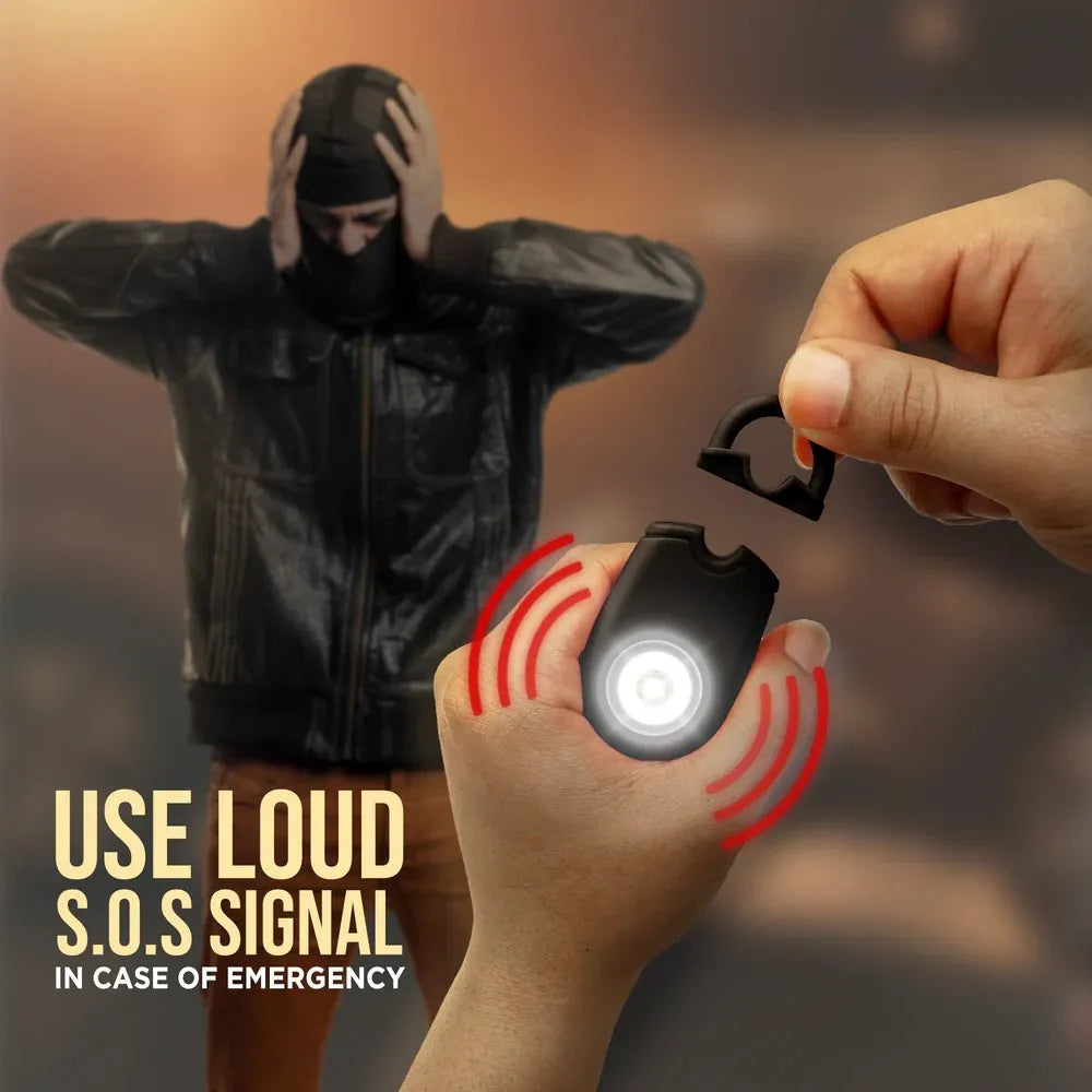 Personal Alarm with Flashlight | 125 dB w/ Carabiner