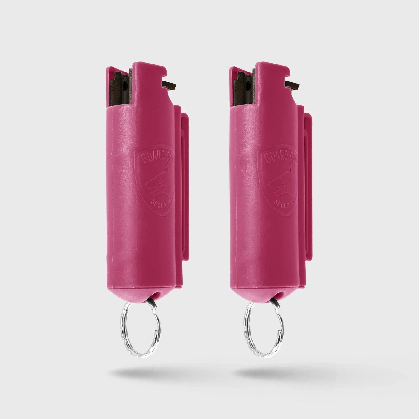 Pepper Spray Hard Case with Belt Clip | 0.5 oz w/ Keychain 2 Pack