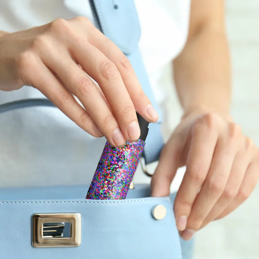 Pepper Spray with Stylish Rhinestone Design | GID w/ Snap Clip