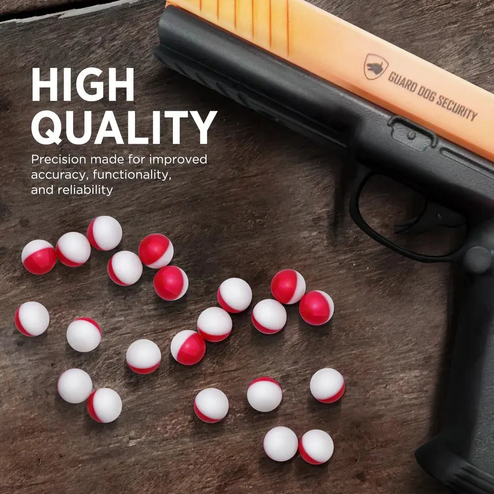 Cloud o' Fire - Red Pepper bullets, PAVA Rounds for The Self Defense Gun, .68 Caliber Pepper OC balls, 6 count
