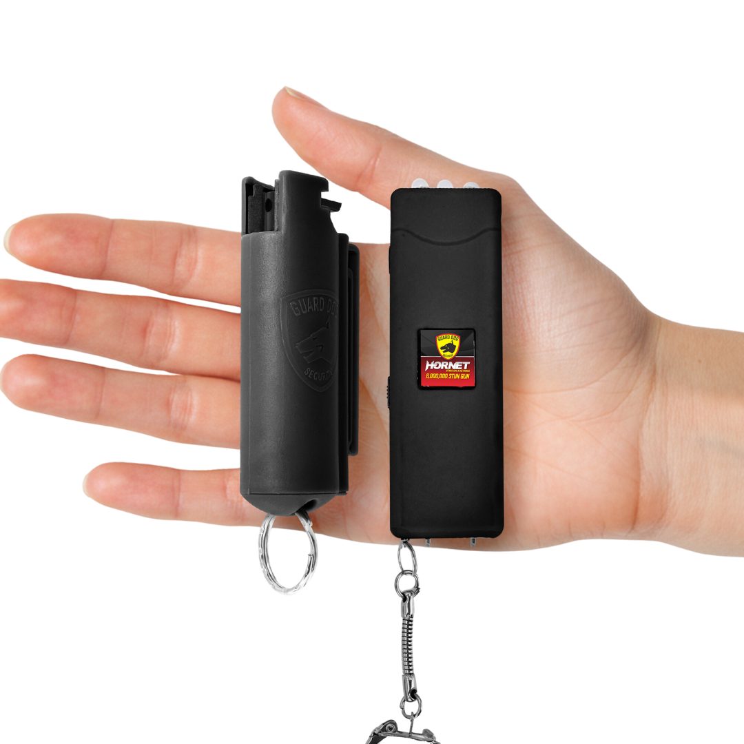 Pepper Spray with Stun Gun Combo | 0.5 oz and Mini Stun Gun