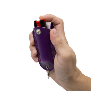 
                  
                    Purple Soft Case Pepper Spray with Soft Leather Case | 0.5 oz keychain ready
                  
                