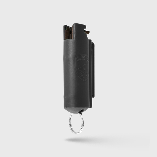 Pepper Spray Hard Case with Belt Clip | 0.5 oz w/ Keychain