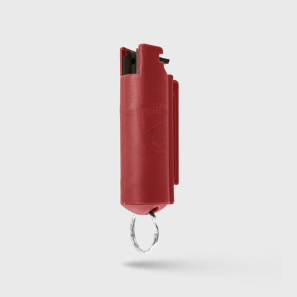 Pepper Spray Hard Case with Belt Clip | 0.5 oz w/ Keychain