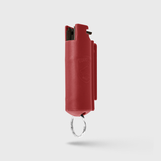 Pepper Spray Hard Case with Belt Clip | 0.5 oz w/ Keychain