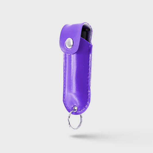 Pepper Spray Soft Leather Case | 0.5 oz w/ Keychain