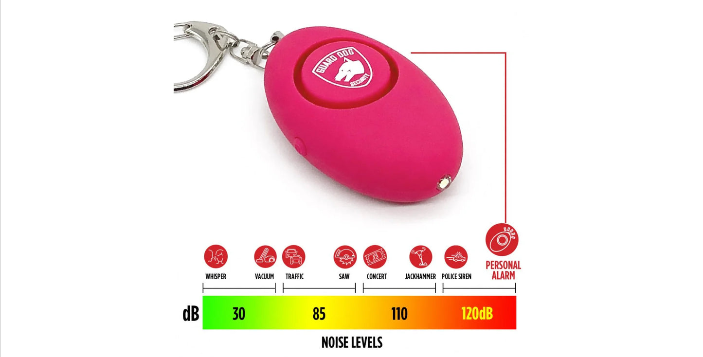 Guard Dog Security Personal Alarm | Stylish Rhinestone Design w/ Keychain