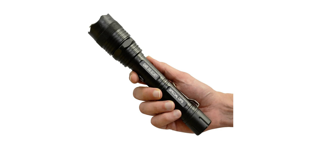 Guard Dog Security Stun Gun Special Ops with Flashlight | 380 Lumen w/ 3-Function Light