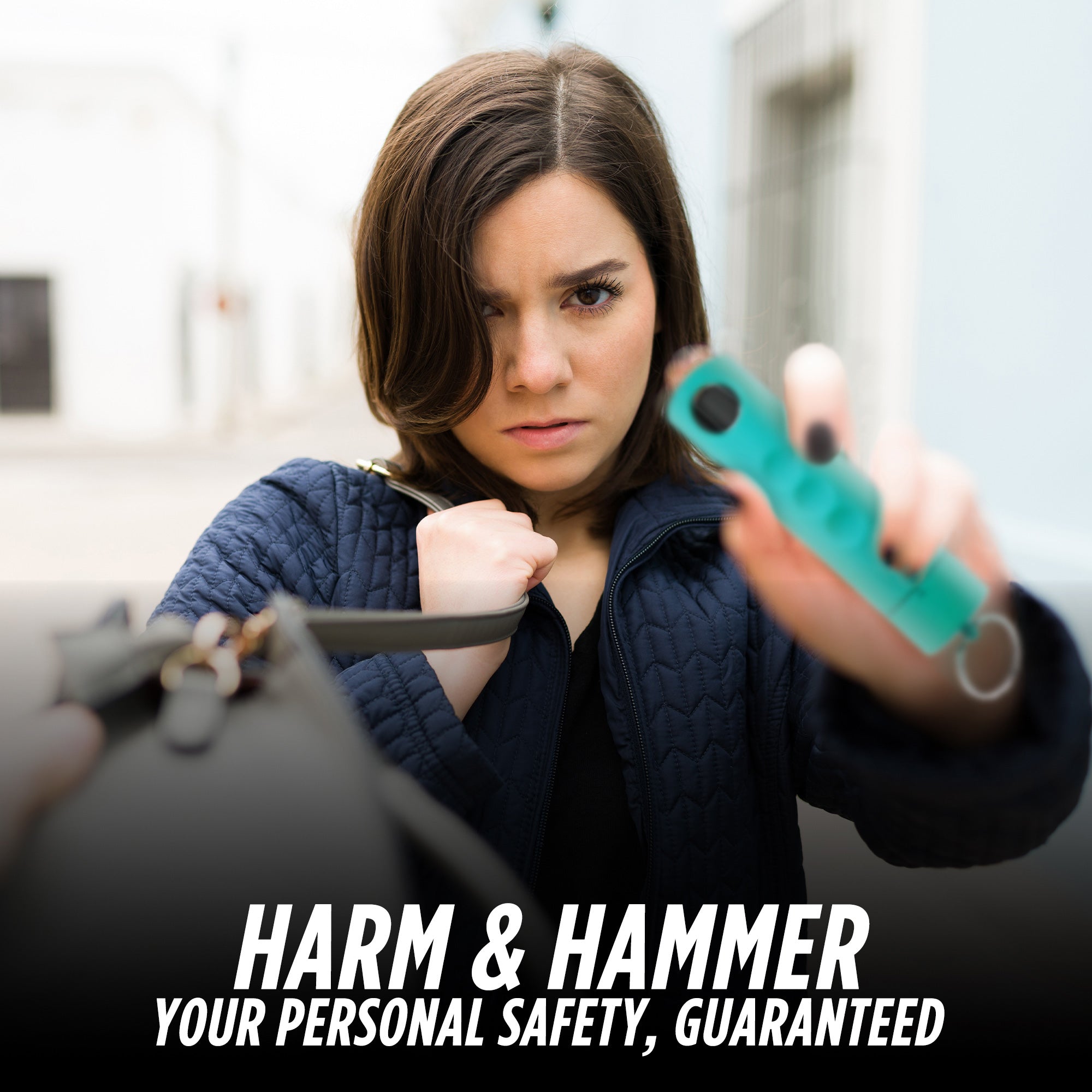Harm and Hammer Pepper Slime - Pepper Spray Keychain with Glass Breaker - The ultimate self-defense tool for both women and men