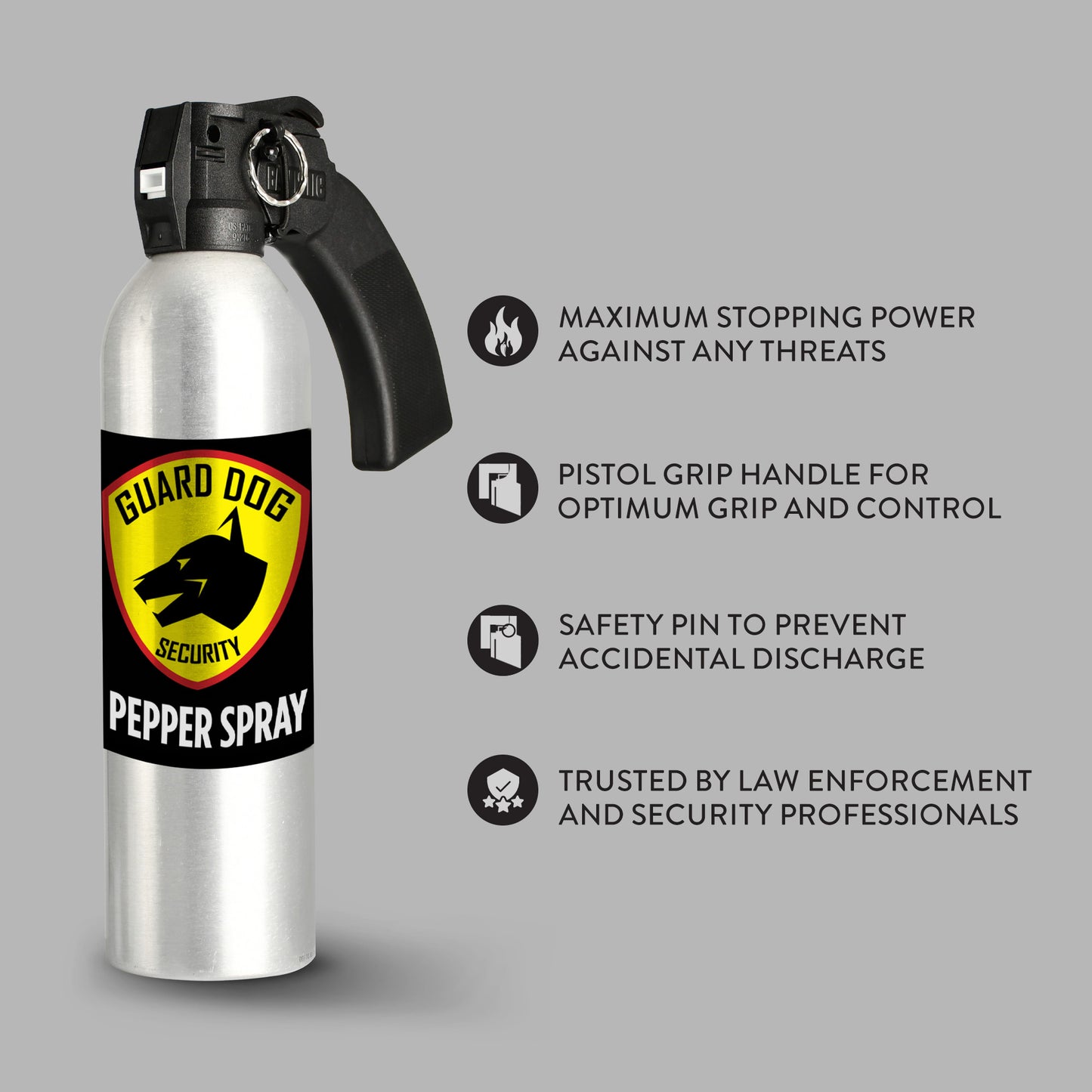 Pepper Spray Pistol Grip Fogger | 45 feet range 24 oz can