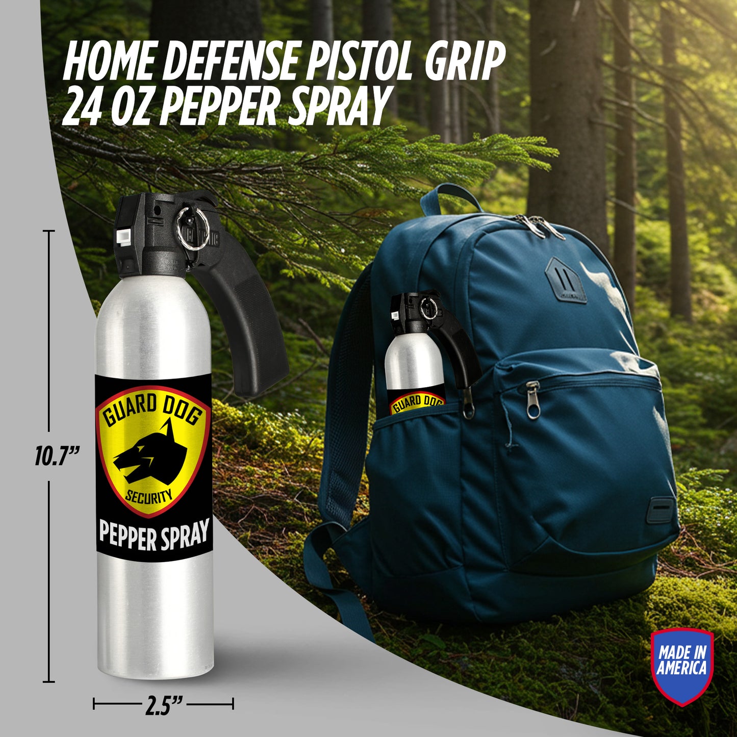 Pepper Spray Pistol Grip Fogger | 45 feet range 24 oz can