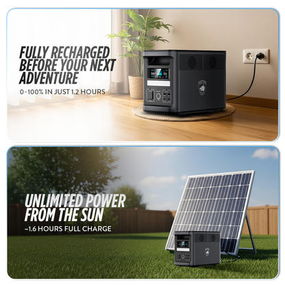 Power Hound 1800 Solar Power System — Generator