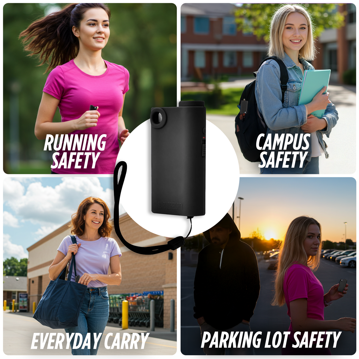 Pepper Spray with Stun Gun and Flashlight | Glow in the dark can