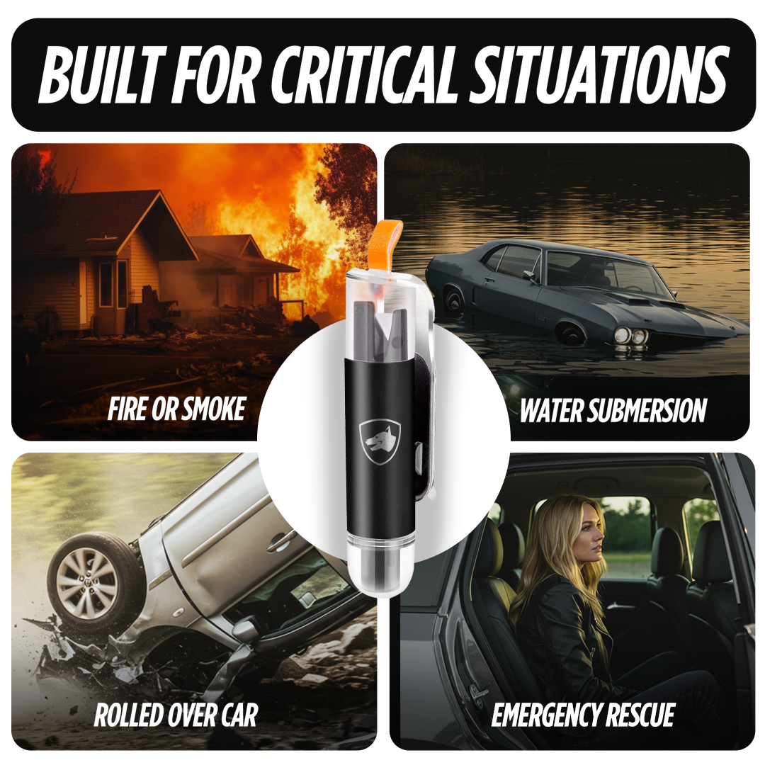 ResQ Window Breaker & Seatbelt Cutter Keychain