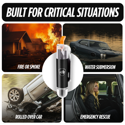 ResQ Window Breaker & Seatbelt Cutter Keychain