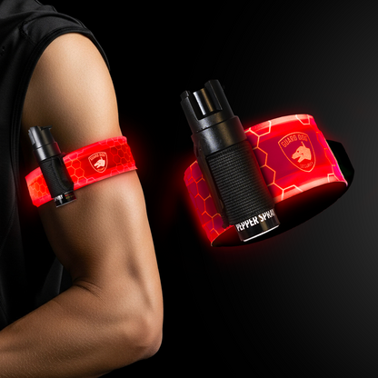 SlapLite LED Armband with Pepper Spray