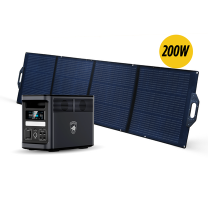 Power Hound 1800W Solar Generator – 1536Wh Portable Power Station with Fast Charging