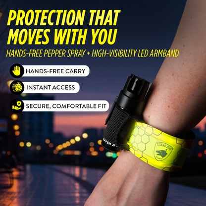 SlapLite LED Armband with Pepper Spray