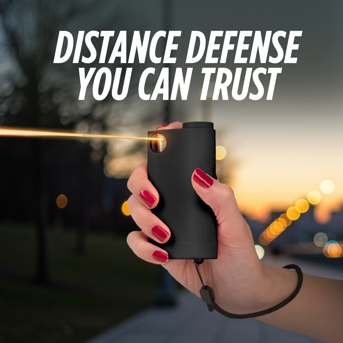 Pepper Spray with Stun Gun and Flashlight | Glow in the dark can