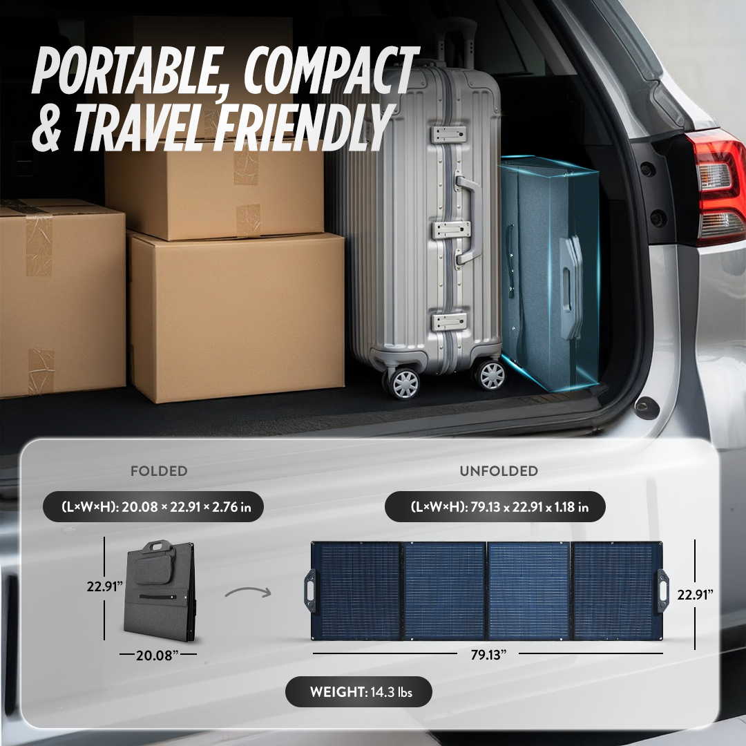 Power Hound 1800W Solar Generator – 1536Wh Portable Power Station with Fast Charging