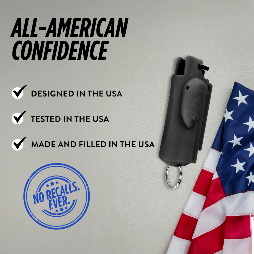 Accufire Pepper Spray with laser sight | Belt clip and Keychain ready