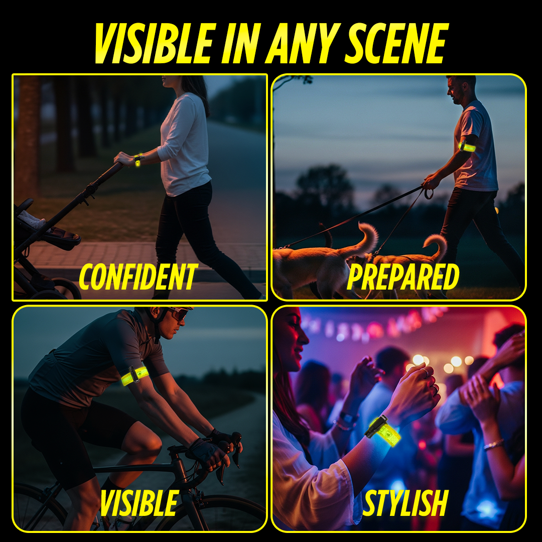 SlapLite LED Armband with Pepper Spray