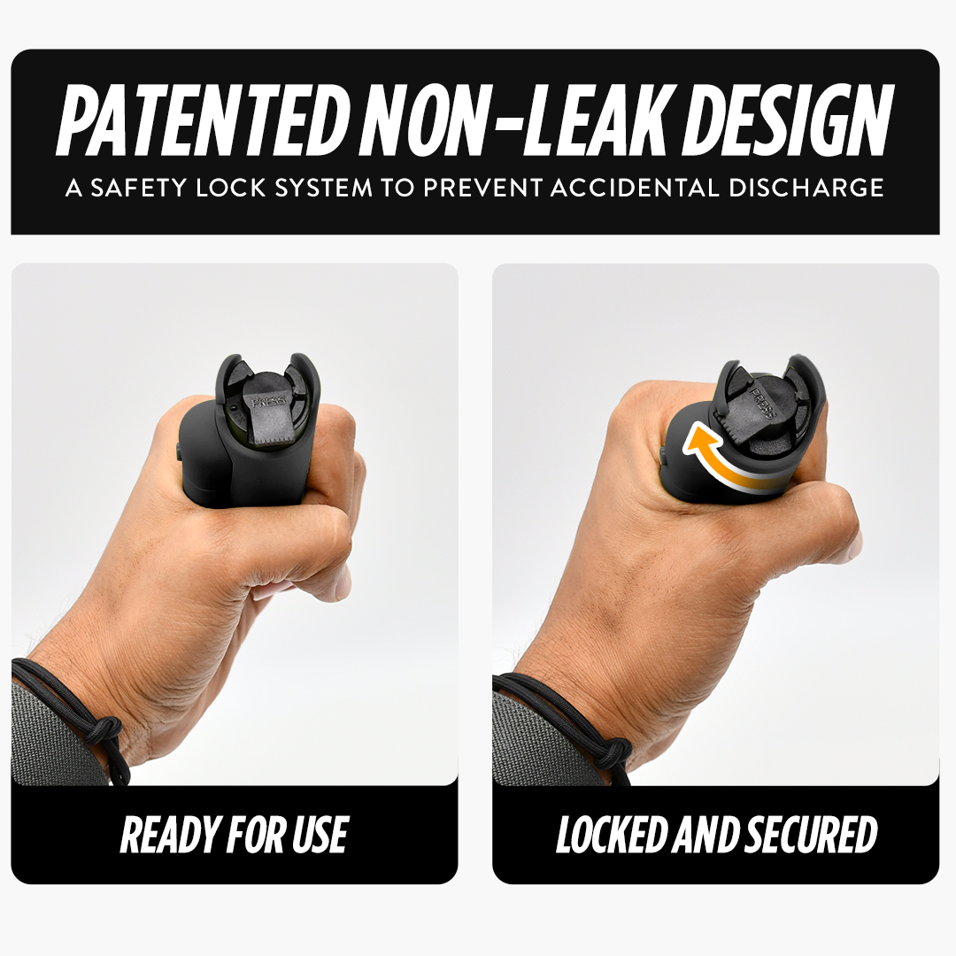 Accufire Pepper Spray with laser sight | Belt clip and Keychain ready