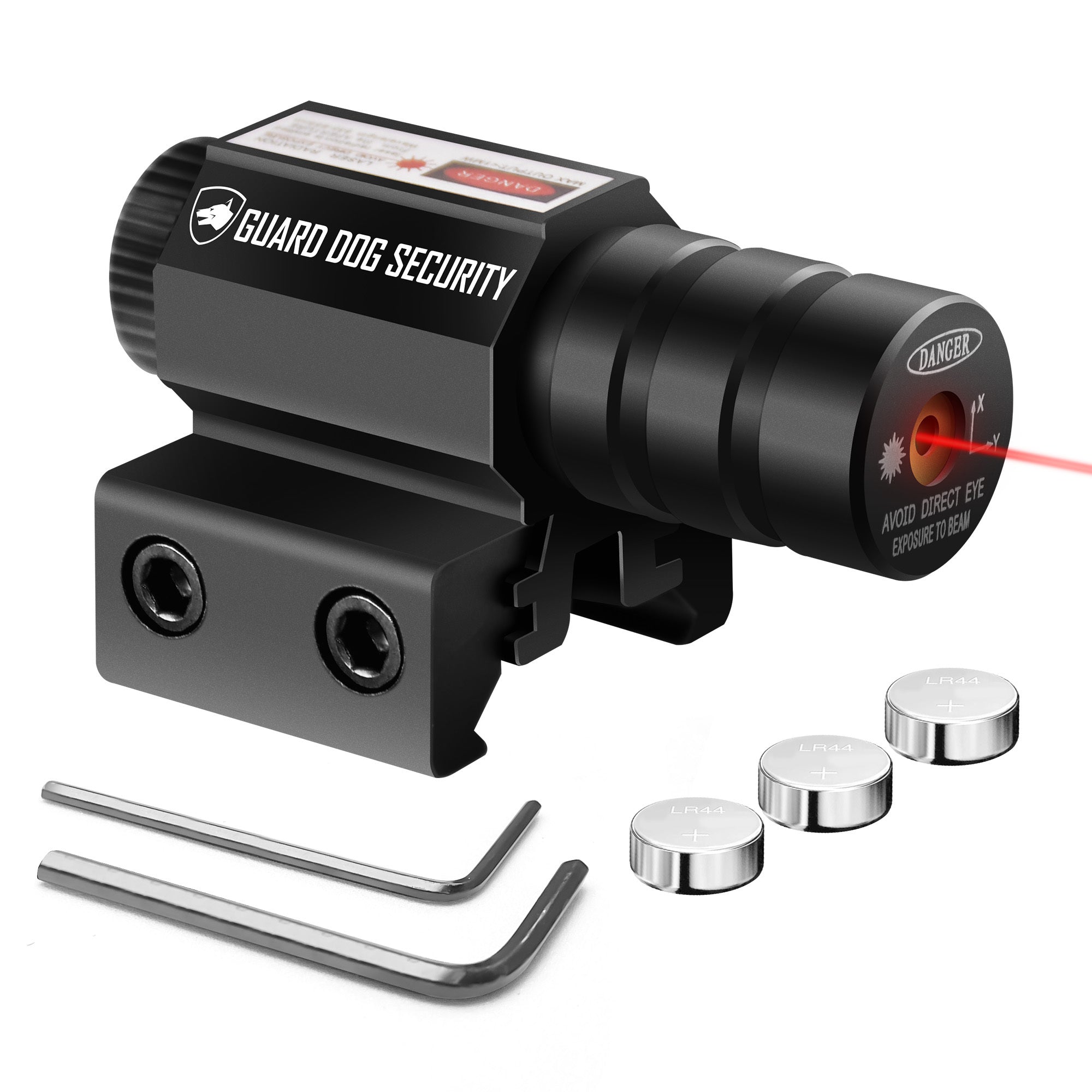 Red Laser Dot Sight With Barrel Clamp Mount For Rifle Or Shotgun Hunting - 20mm Lens, 300m Range