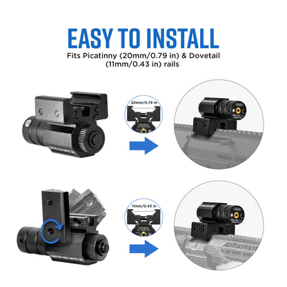 Laser Sight | Picatinny and Dovetail Rail Compatible
