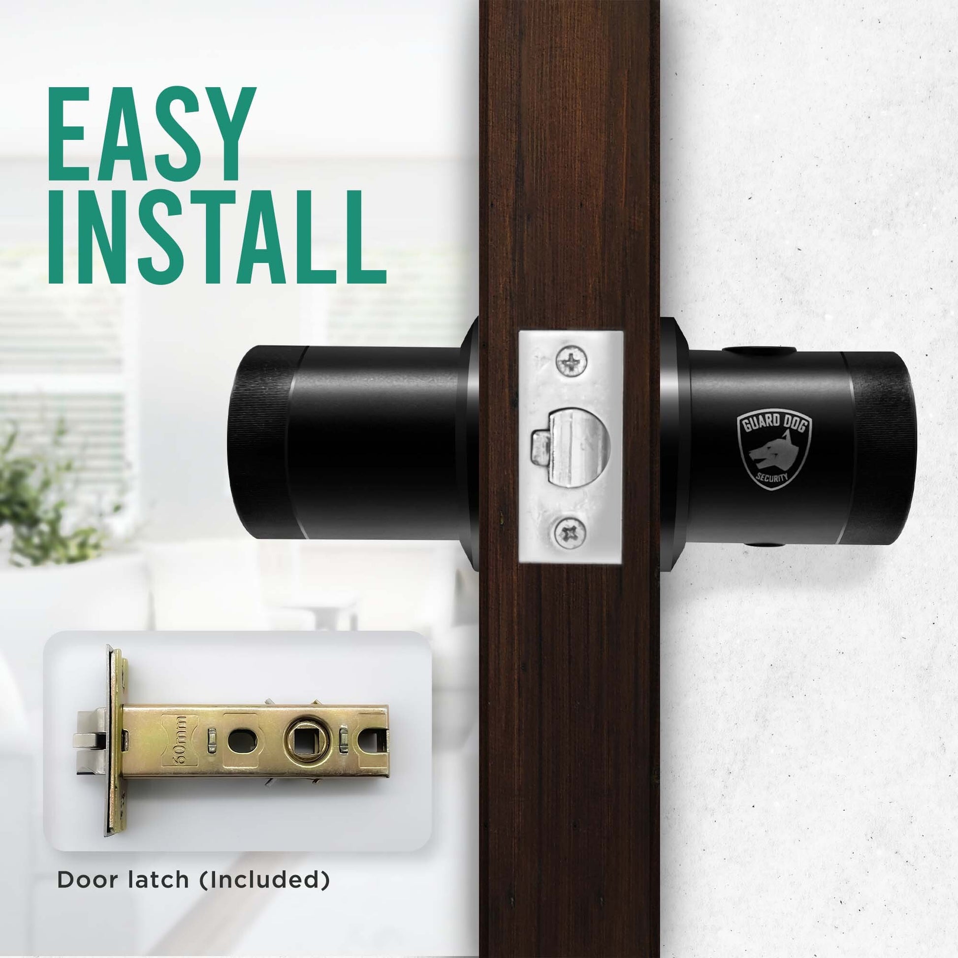 Biometric Smart Lock Ziplock | Knob Lock w/ 5-Ways to Unlock