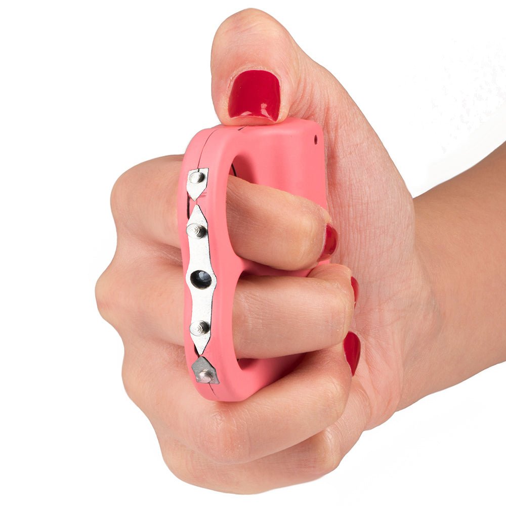 Stun Gun Knuckle IDO2 with Flashlight | 110 Lumen w/ Rubberized Grip